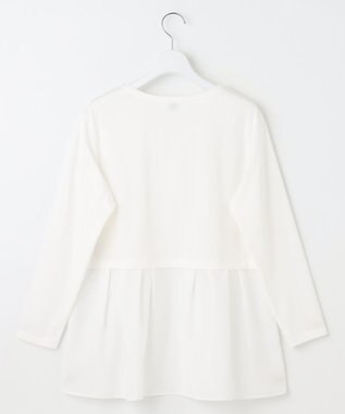 J.PRESS LADIES L 【WEB限定】レイヤードフレアー カットソー ホワイト系