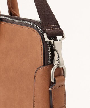 UNBILLION Otias アンティーク仕上げ合皮ブリーフバッグ キャメル