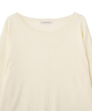Green Parks 袖チュールリブプルオーバー Ivory