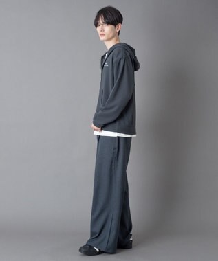 WEGO 【ユニセックス着用ITEM】アンサンブルZIPパーカー（LS） ブラック中濃色