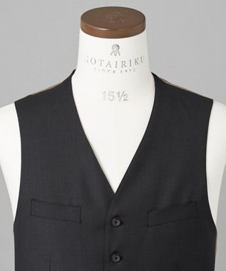 GOTAIRIKU シワになりにくい【御幸毛織/みゆきけおり】Superior160s  3ピーススーツ（グレー） グレー系