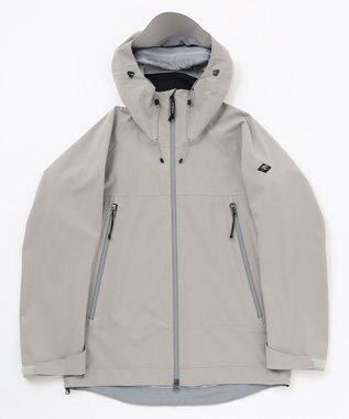 JOSEPH ABBOUD MOUNTAIN 【ECO撥水/耐水性/透湿防水素材/ストレッチ/軽量】ボイルドポリエステル3レイヤー マウンテンパーカー ライトグレー系