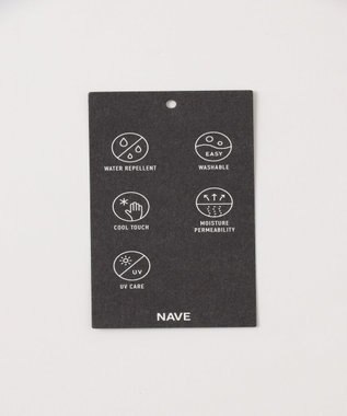 NAVE 【ReNAVE　撥水機能・UVカット・透湿・接触冷感・洗える】ナイロンタスランシャツブラウス グレー系