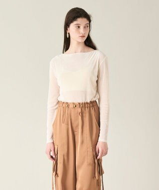 GRACE CONTINENTAL ベロアカットトップ キナリ