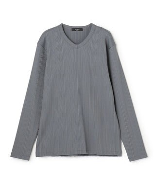 JOSEPH HOMME テックリブジャージー　Vネックカットソー グレー系