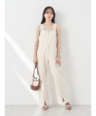 earth music&ecology オーバーオールデニム Ivory