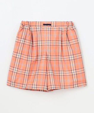 組曲 KIDS 【150-160㎝】 サマーチェックショートパンツ オレンジ