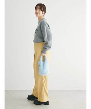 Green Parks 刺繍ロゴニットプルオーバー Gray Mixture