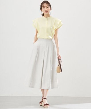 組曲 リネンレーヨン スカート グレージュ系