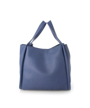 UNBILLION カシュカシュ cachecache / ミニショルダー付きソフトレザー調ミニトートバッグ ブルー