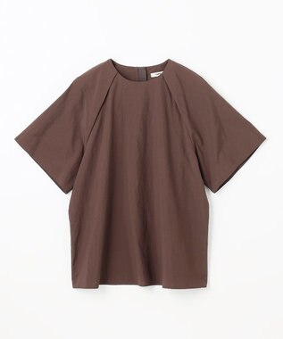 NAVE 【ReNAVE　撥水機能・UVカット・透湿・接触冷感・洗える】ナイロンタスランシャツブラウス ダークブラウン系