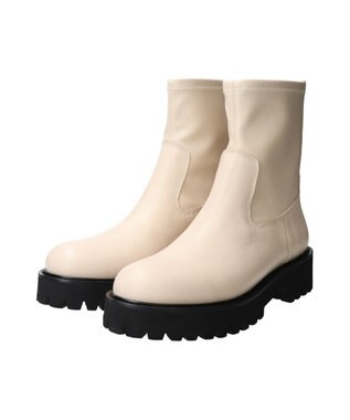 Bridget Birkin 【PARADIS COULEUR】EVAソールバックジップストレッチブーツ アイボリー