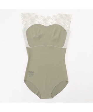 Chacott ノースリーブレオタード カーキ