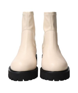 Bridget Birkin 【PARADIS COULEUR】EVAソールバックジップストレッチブーツ アイボリー