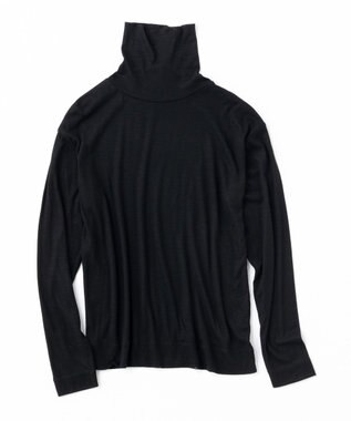 UNFILO ウールレーヨン タートル ブラック