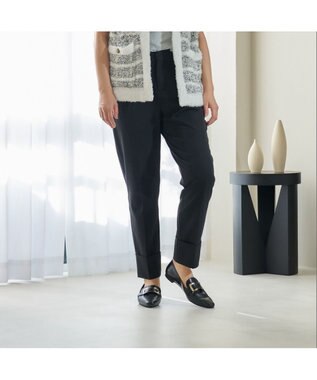 MODE ET JACOMO <carino>バックルローファー ブラック