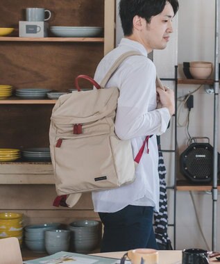 YUSHI Square - RUCKSACK  リュック【撥水/ナイロン】 ベージュ