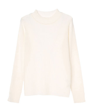 earth music&ecology シアーリブニットプルオーバー Off White