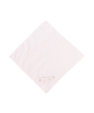 Maison de FLEUR サクラ刺繍タオルハンカチ Lavender