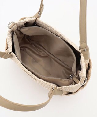 LA BAGAGERIE つまみハンドル　サマー2wayトートバッグ アイボリー