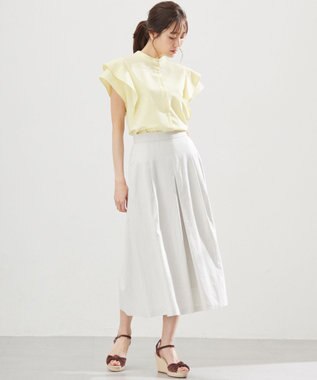 組曲 リネンレーヨン スカート グレージュ系