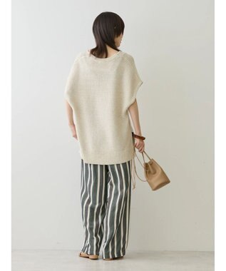 AMERICAN HOLIC リネンブレンドニットベスト Light Beige