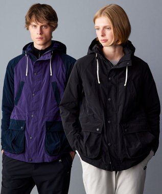 JOSEPH ABBOUD MOUNTAIN 【サスティナブル/ECO撥水/６ポケット/ライナードッキング対応】Pe/Nyピーチ マウンテンパーカー ブラック系