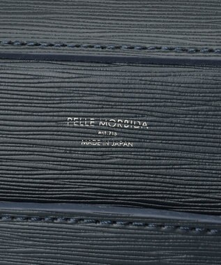 GOTAIRIKU 日本製【PELLE MORBIDA】型押しレザー ブリーフバッグ ネイビー系
