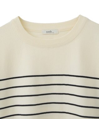 earth music&ecology 【洗濯機洗い可】レンチング(TM)エコヴェロ(TM)(チュニック) Border