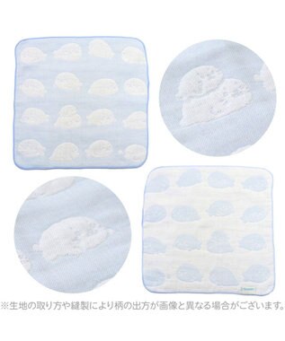 Mother garden しろたん いっぱい柄 6重ガーゼ ミニタオル ミニタオル