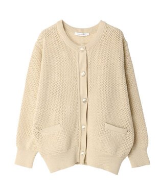 AMERICAN HOLIC エコカルットクルーネックカーディガン Ivory