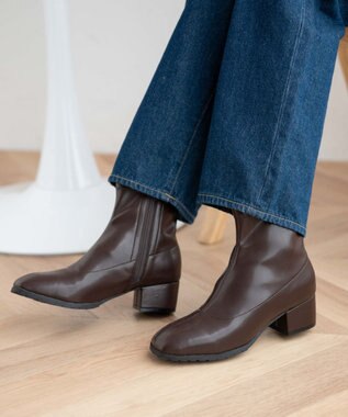 WEGO ショートストレッチブーツ ブラウン