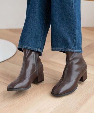 WEGO ショートストレッチブーツ ブラウン