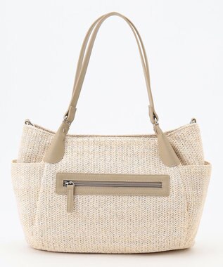 LA BAGAGERIE つまみハンドル　サマー2wayトートバッグ アイボリー