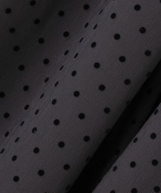 23区 【一部店舗限定/洗える】クレープドットフロッキー スカート ブラック系