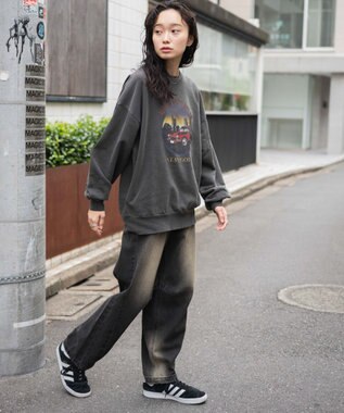 WEGO ヴィンテージライクピグメントスウェット 柄3