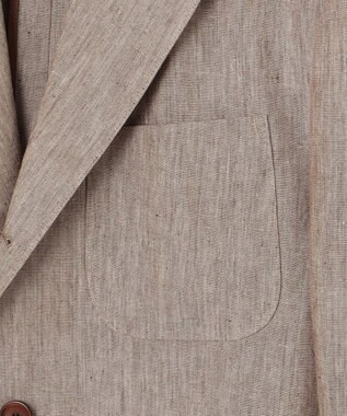 J.PRESS MEN 【WEB・一部店舗限定】SAFILIN リネンジャケット ブラウン系