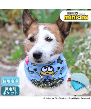 ミニオン デニム風 クールネック バンダナ 保冷剤付き【小型犬