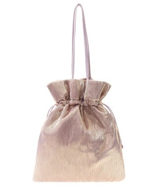 Green Parks ａｎｄｍｉｋｋａ．　メタリックプリーツトートバック Lavender