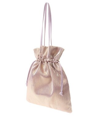 Green Parks ａｎｄｍｉｋｋａ．　メタリックプリーツトートバック Lavender
