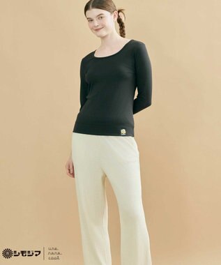 une nana cool MADE WITH シモジマ 裏起毛　シャツ ブラック