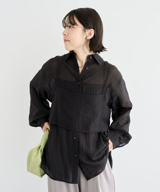 Green Parks ＳＥＴ２点シアーシャツ＋ビスチェ