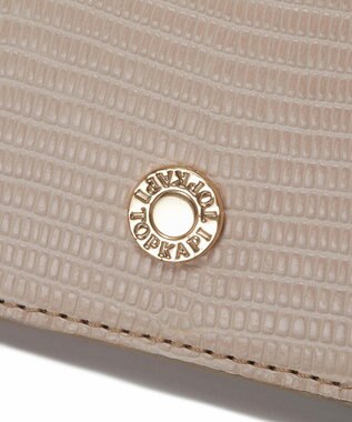 TOPKAPI 【TOPKAPI】イタリアンレザー リザード型押し 二つ折り 財布 LUCIA ルチア ペールベージュ