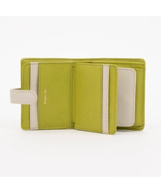 UNBILLION アトランタ ATLANTA / 牛革二つ折りカラーコンビウォレット グリーン