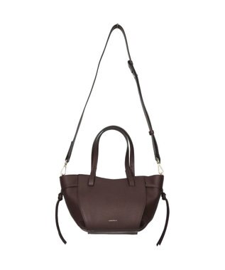 INTER-CHAUSSURES 【LORISTELLA】レザーミニトートバッグ ダークブラウン