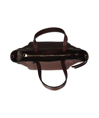 INTER-CHAUSSURES 【LORISTELLA】レザーミニトートバッグ ダークブラウン