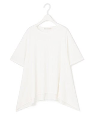 ICB L 【接触冷感・洗える】グレースジャージー デザインプルオーバー オフホワイト系