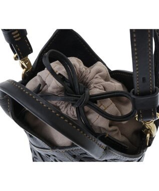 genten サステナブルカットワーク ポシェット クロ