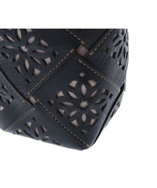 genten サステナブルカットワーク ポシェット クロ