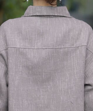 Tiaclasse 【洗える】ツイードジャケット グレージュ